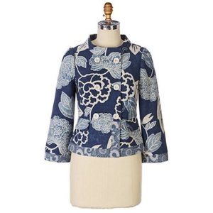 Anthropologie Elevenses Ikebana Blazer